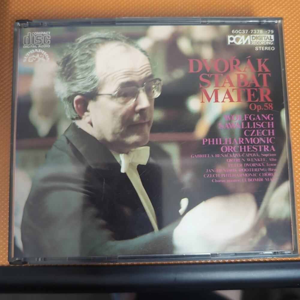 Dvorak Stabat Mater Wolfgang Sawallisch Czech Philharmonic Import CD Set Booklet